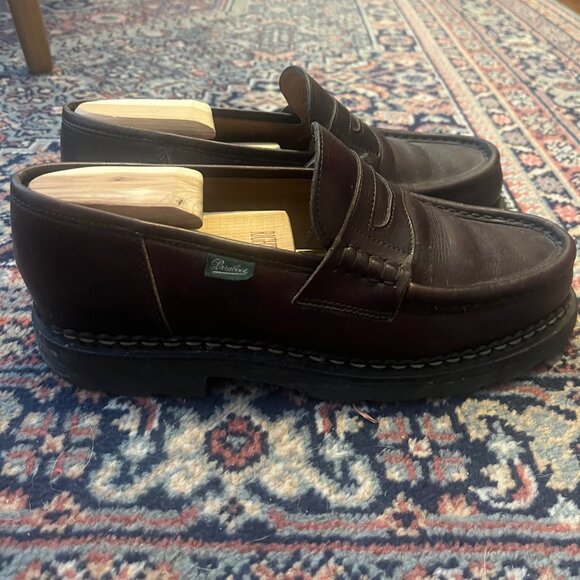 Paraboot Reims Loafer Lisse Cafe Size UK7/US8 - Picture 2 of 4